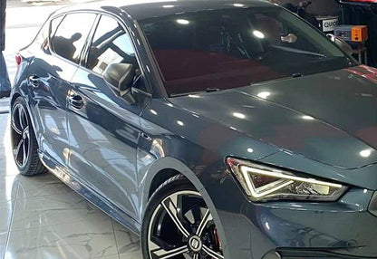 SEAT LEON KL MK4 2020+ CUPRA DESIGN DOOR SIDE SKIRTS IN ABS