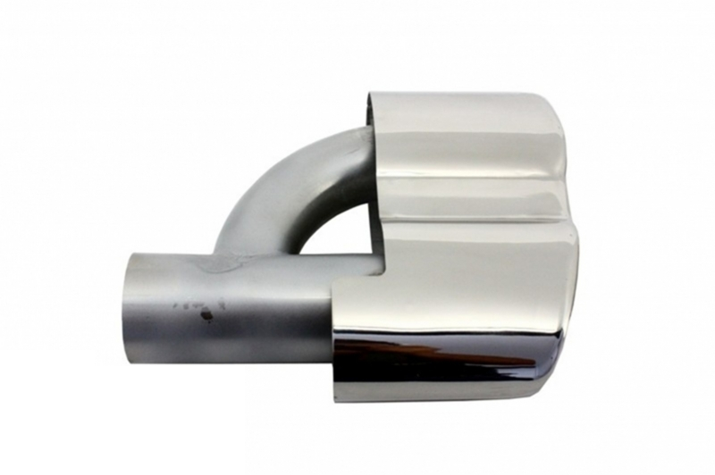PARAURTI POSTERIORE A-DESIGN Mercedes CLASSE S W221 05-11 CON TERMINALI CROMATI IN ACCIAIO INOX
