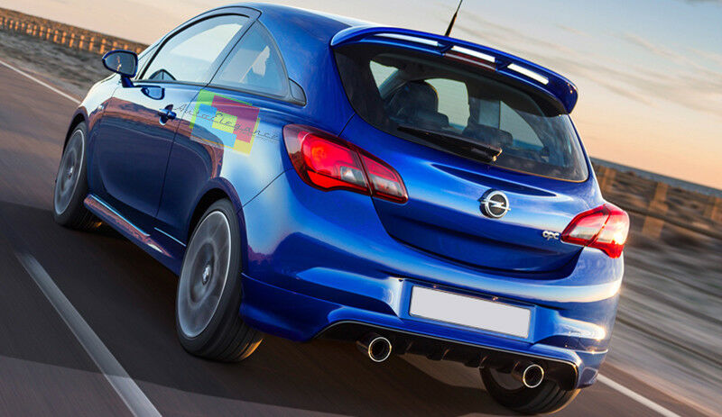 ALETTONE LOOK OPC PER OPEL CORSA E 2014+ 3 PORTE SPOILER POSTERIORE SUL TETTO AUTOELEGANCERICAMBI