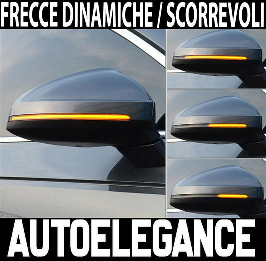 AUDI A4 B9 8W 2016+ FRECCE LED DINAMICHE PER SPECCHI LATERALI LOOK FUME AUTOELEGANCERICAMBI