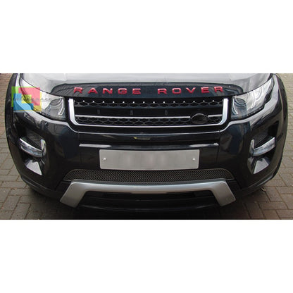 LAND ROVER RANGE ROVER EVOQUE 2011-2015 AUTOBIOGRAPHY LOOK FRONT GRILLE BLACK WITH SATIN EDGE 