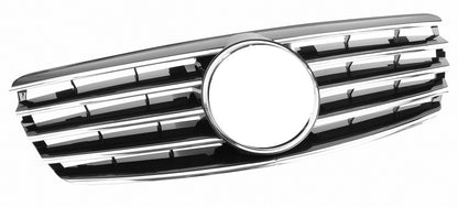 MERCEDES S-CLASS W211 SILVER GRILLE WITH BLACK INTERIOR PROFILES