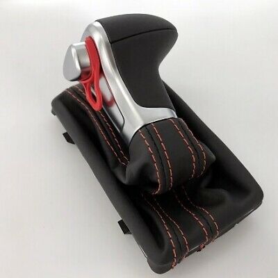 AUDI A4 B8 8K POMELLO DEL CAMBIO AUTOMATICO CUOIO LOOK S LINE CUCITURE ROSSE AUTOELEGANCERICAMBI