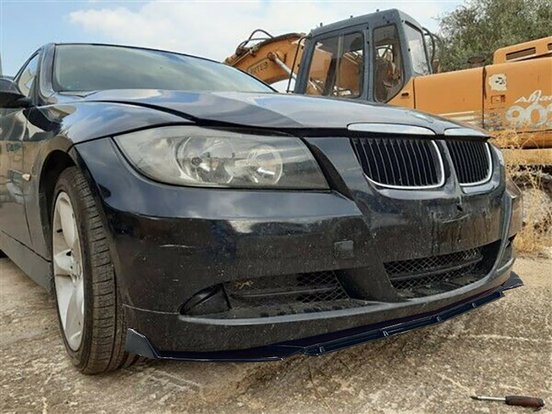 BMW SERIE 3 E90 E91 STANDARD SPLITTER PARAURTI ANTERIORE NERO LUCIDO AUTOELEGANCERICAMBI