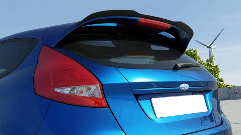 ALA AGGIUNTIVA SPOILER TETTO SPORTIVO PER FORD FIESTA MK7 2008-2017 ABS AUTOELEGANCERICAMBI