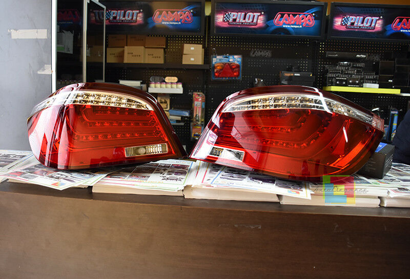 3D LED REAR LIGHTS FOR BMW 5 SERIES E60 2003-2007 RED LIGHTS LIGHTBAR .-