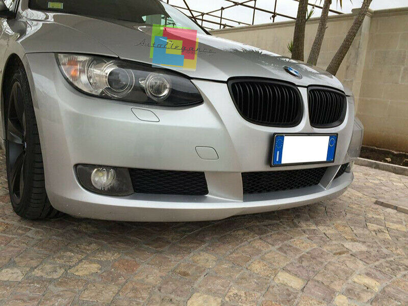 BMW SERIE 3 E92 E93 2006-2010 GRIGLIA ANTERIORE DOPPIA FASCIA NERA - LOOK M3 AUTOELEGANCERICAMBI