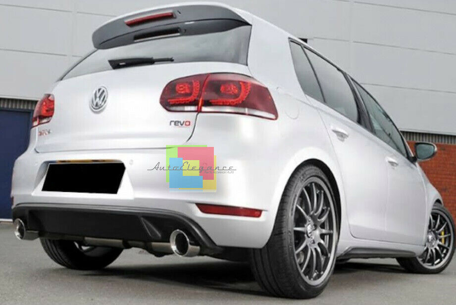 UNDER BUMPER SPOILER VW GOLF 6 VI 2008-2012 REAR DIFFUSER GTI ABS .-