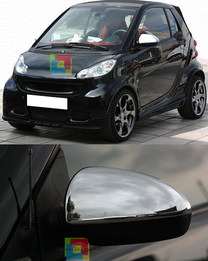 CALOTTE SPECCHI CROMATE ABS - COPERTURE SPECCHIETTI PER SMART 451 2007 IN POI AUTOELEGANCERICAMBI