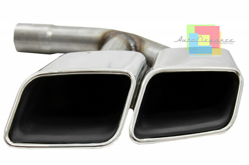 AUDI Q7 4M 2015-2019 TERMINALI DI SCARICO ACCIAIO INOX CROMATO LOOK SQ7 AUTOELEGANCERICAMBI