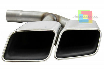 AUDI Q7 4M 2015-2019 TERMINALI DI SCARICO ACCIAIO INOX CROMATO LOOK SQ7 AUTOELEGANCERICAMBI