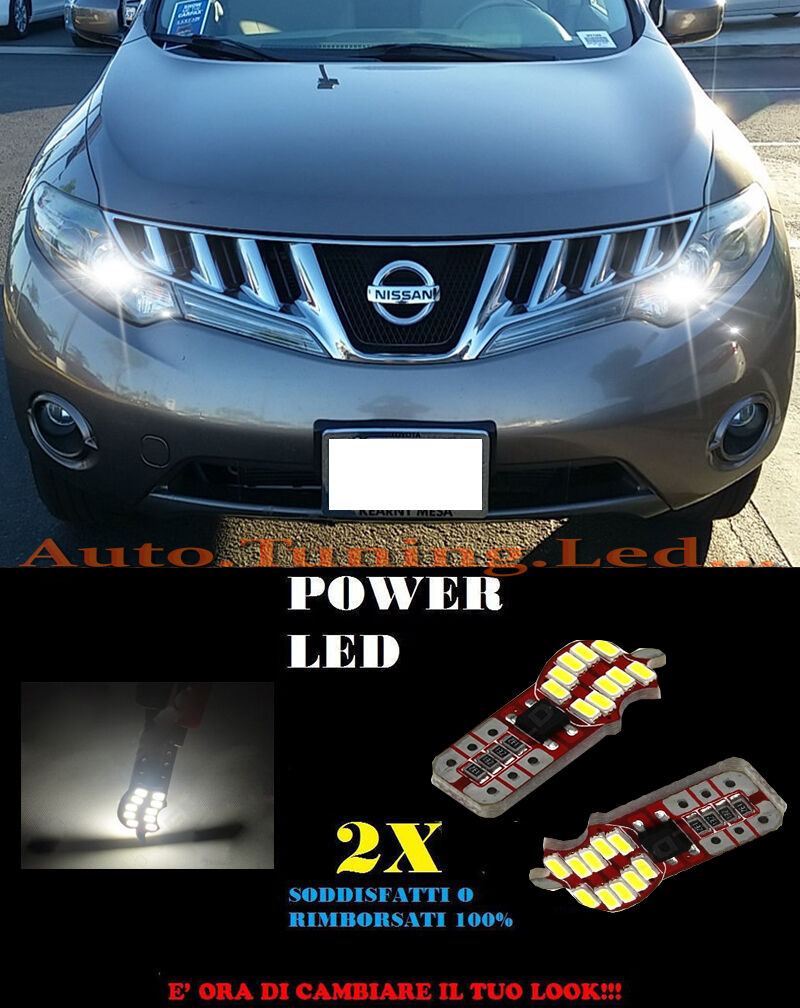 LUCI POSIZIONE NISSAN MURANO 2010-2014 CANBUS T10 BIANCO 20 LED SUPER QUALITA