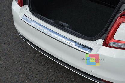 PIASTRA CROMATA PORTELLONE POSTERIORE FIAT 500 2007 IN POI ACCIAIO INOX