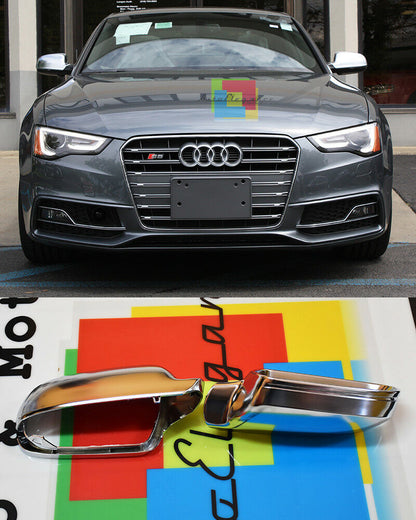 AUDI A5 S5 2010-2015 COPERTURE SATINATE SPECCHI - CALOTTE SPECCHIETTI LOOK SLINE AUTOELEGANCERICAMBI