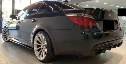 DIFFUSORE M5 TUNING LOOK BMW SERIE 5 E60 E61 03-07 NERO LUCIDO