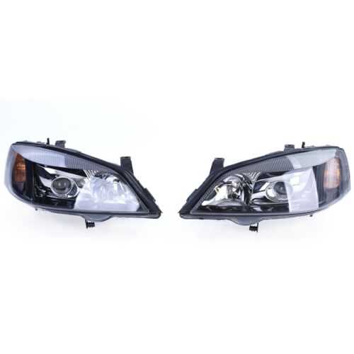 Xenon Headlights D2S H7 Black Right Left for Opel Astra G 97-04