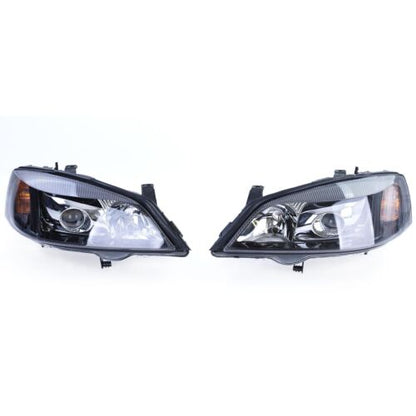Xenon Headlights D2S H7 Black Right Left for Opel Astra G 97-04