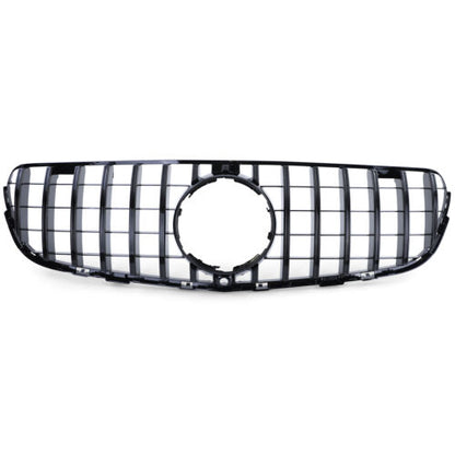 Gloss black sports radiator grille for Mercedes GLC X253 SUV from 15