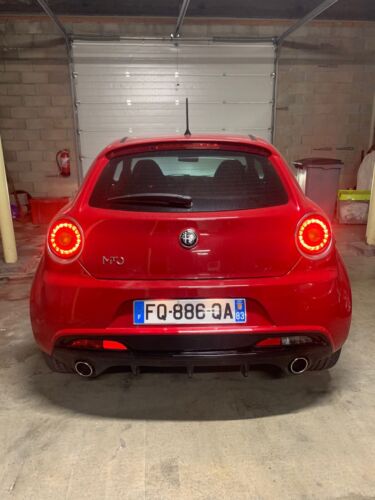 DIFFUSER FOR ALFA ROMEO MITO UNDER REAR BUMPER DAM GLOSSY BLACK SPORT