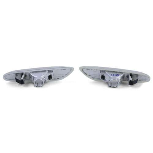 Coppia indicatori di direzione laterali bianchi adatti per BMW E90 E91 05-11 E92 E93 da 06 1er E82 E88 AUTOELEGANCERICAMBI
