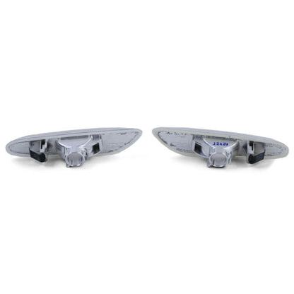 Coppia indicatori di direzione laterali bianchi adatti per BMW E90 E91 05-11 E92 E93 da 06 1er E82 E88 AUTOELEGANCERICAMBI