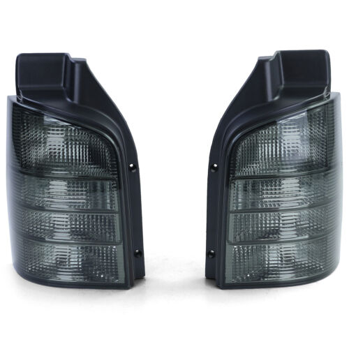 Coppia fanali posteriori in vetro trasparente nero fumé per VW Bus T5 03-09 con portellone AUTOELEGANCERICAMBI