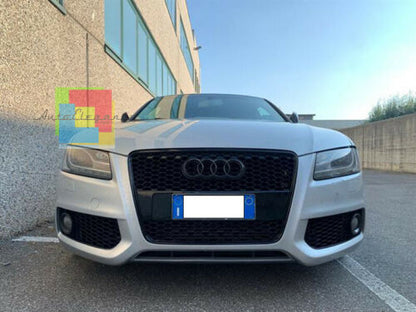 GRIGLIA ANTERIORE adatto per AUDI A5 2007 AL 2011 CALANDRA LOOK RS5 NERA look