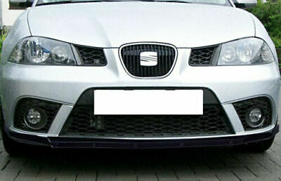 0228 SEAT IBIZA III 6L SPLITTER PARAURTI ANTERIORE NERO LUCIDO LOOK RS AUTOELEGANCERICAMBI