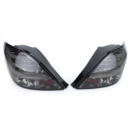 LED Rear Lights Lightbar Clear Glass Black for Peugeot 207 from 06
