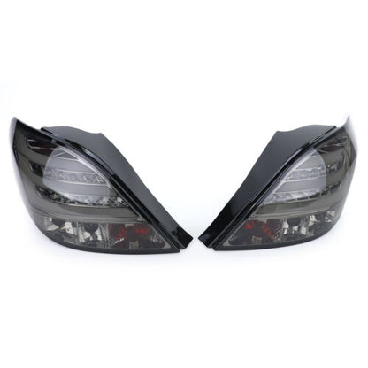 LED Rear Lights Lightbar Clear Glass Black for Peugeot 207 from 06
