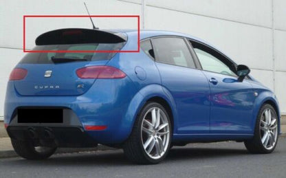 REAR SPOILER SEAT LEON 1P MK2 2005-2009 ON THE ROOF CUPRA GLOSSY BLACK