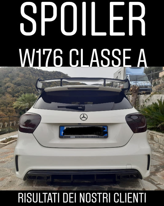 Details about MERCEDES A-CLASS W176 2012+ REAR WINDOW SPOILER A45 AMG LOOK