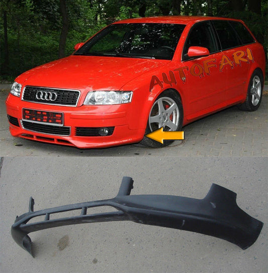 SPOILER ANTERIORE LOOK S4 SOTTO PARAURTI AUDI A4 B6 BERLINA AVANT 2000-2004 .-.
