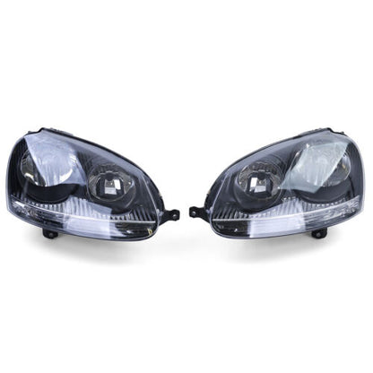 Set of black headlights sport version for VW Golf 5 + Jetta 3