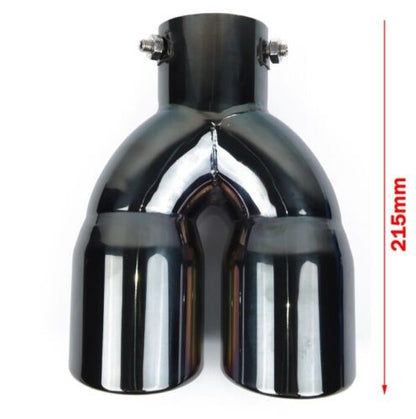 BMW SERIE 4 F32 F33 F36 TERMINALI DI SCARICO ACCIAIO INOX NERO LUCIDO M4 AUTOELEGANCERICAMBI