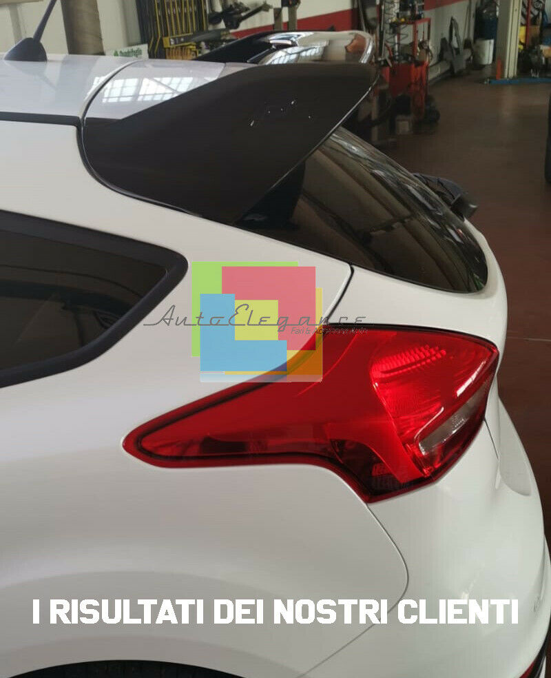 FORD FOCUS III MK3 5 PORTE 2011-2016 SPOILER POSTERIORE SUL TETTO LOOK RS .-.