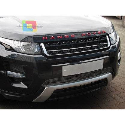 LAND ROVER RANGE ROVER EVOQUE 2011-2015 AUTOBIOGRAPHY LOOK FRONT GRILLE BLACK WITH SATIN EDGE 