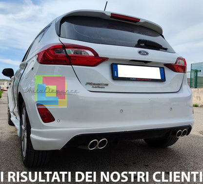 FORD FIESTA VII 2017+ DIFFUSORE SOTTO PARAURTI POSTERIORE ABS QUATTRO SCARICHI