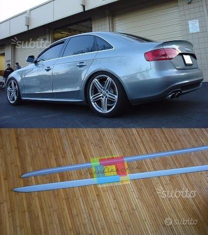 0046 AUDI A4 B8 8K AVANT BERLIN MINIGONNE LATERALI SOTTO PORTA LOOK SLINE S4 RS AUTOELEGANCERICAMBI