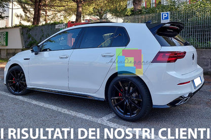 SPOILER TETTO PER VW GOLF 8 VIII 2019+ POSTERIORE LOOK RLINE NERO LUCIDO ABS