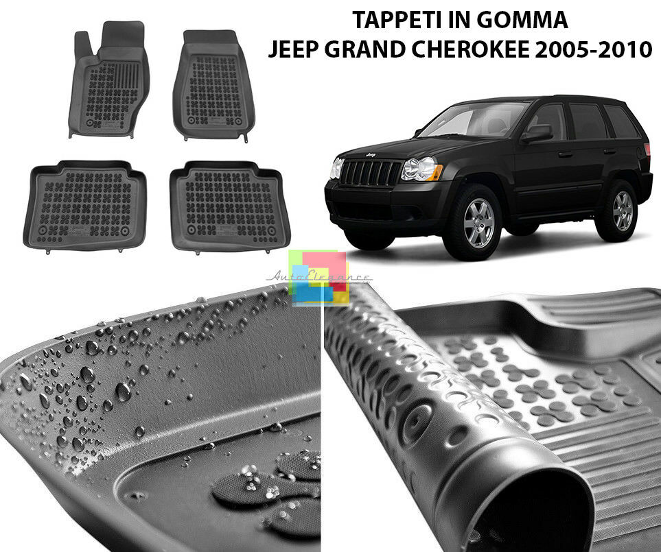 JEEP GRAND CHEROKEE 2005-2010 RUBBER CAR MATS - TOP QUALITY MATS -1-