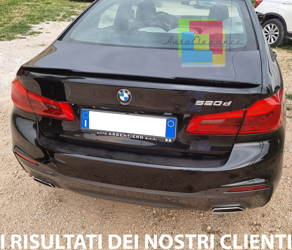 SPOILER POSTERIORE COFANO BMW SERIE 5 G30 2016+ ABS NERO LUCIDO LOOK M5 0323