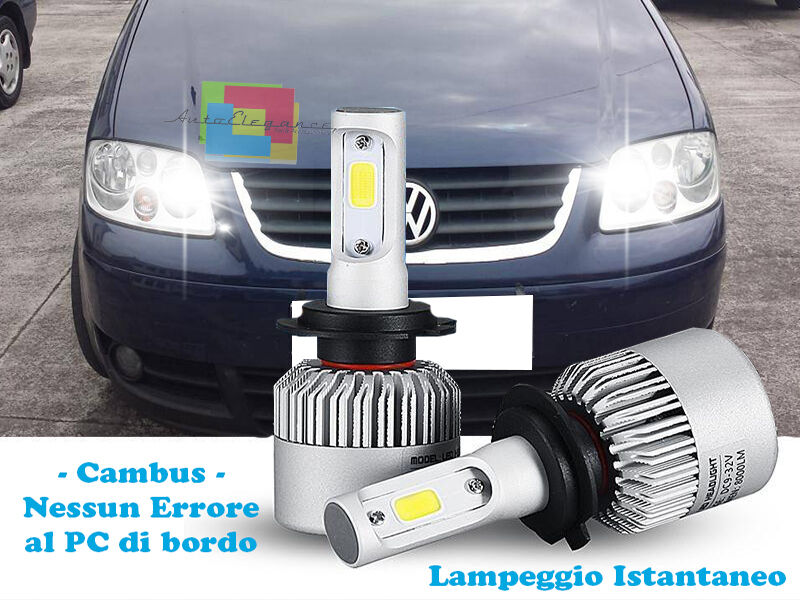 LED HIGH BEAM LAMPS VW TOURAN 1T 2003-2010 INSTANT FLASH 6000K CREE