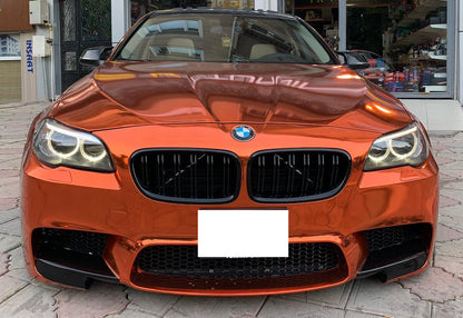 BMW SERIE 5 F10 F11 2009-2014 CALOTTE ADESIVE SPECCHI SPECCHIETTI RETROVISORI NERO LUCIDO AUTOELEGANCERICAMBI