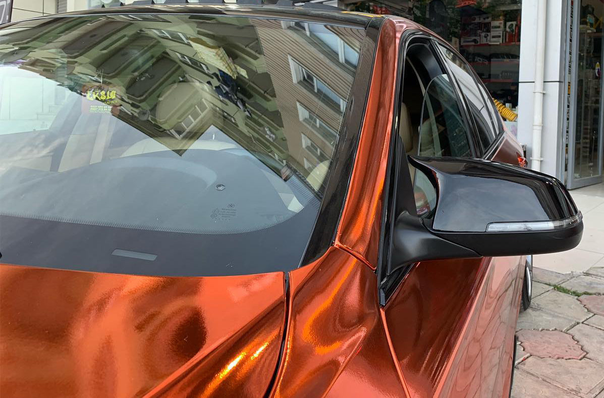 BMW SERIE 5 F10 F11 2009-2014 CALOTTE ADESIVE SPECCHI SPECCHIETTI RETROVISORI NERO LUCIDO AUTOELEGANCERICAMBI