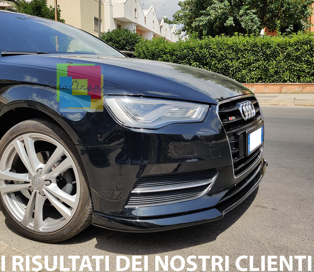 SPLITTER UNDER FRONT BUMPER AUDI A3 8V 2012-2015 SPOILER ABS / PLASTIC