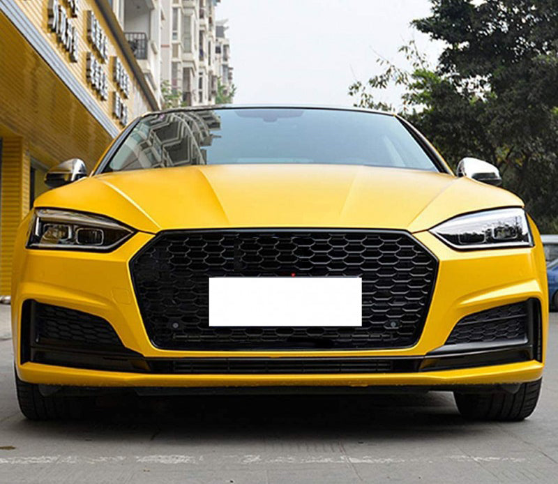 GRIGLIA ANTERIORE AUDI A5 F5 2016+ CALANDRA S5 RS5 NERO NIDO D'APE