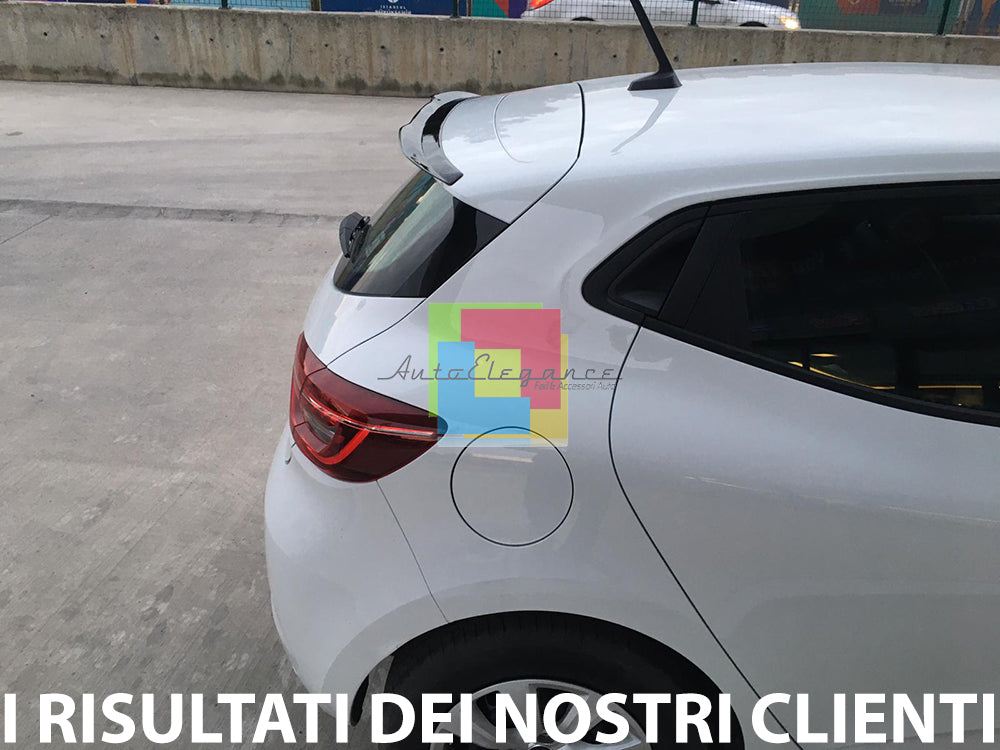 RENAULT CLIO 5 V 2019+ ALA AGGIUNTIVA SPOILER TETTO SPORTIVO ABS NERO LUCIDO