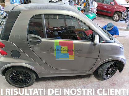 SMART FORTWO 451 SET 4 PIECES SPOILER MUDGUARDS WIDEENED IN ABS