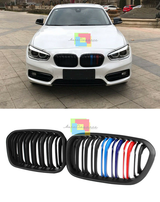 GRIGLIA ANTERIORE 3 COLORI M DOPPIA FASCIA BMW SERIE 1 F20 F21 2014-2017 LIFT .-